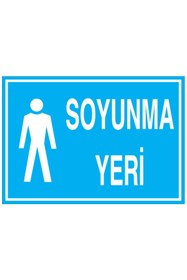 Resim Uytab Soyunma Yeri Uyarı Tabelası - 70x100 Foreks - SO2 