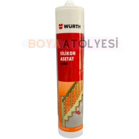 Resim Würth Silikon Asetat Şeffaf 310ML 