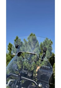 Resim Honda Uyumlu Deflektör Rüzgar Saptırıcı Siperlik Şeffaf Motor Camı Cam Uzatma Model 1 