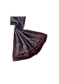 Resim Mim Eşarp Enba Etnik Desenli Soft Pamuklu Şal 75x190 Cm Bordo 