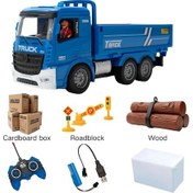 Resim Kf 2.4g Uzaktan Kumanda Ekskavatör Damperli Kamyon Rc Model Araba Oyuncak Blue-foam Box-1b Blue-foam Box-1b 