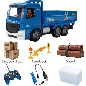 Resim Kf 2.4g Uzaktan Kumanda Ekskavatör Damperli Kamyon Rc Model Araba Oyuncak Blue-foam Box-1b Blue-foam Box-1b 
