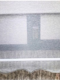 Resim Bbb Gümüş Simli Çift Mekanizmalı Tül Ve Stor Perde Gri Tsr3001 001 