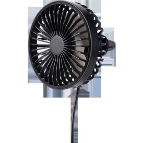 Resim Araç Oto Havalandırma Taşınabilir 3 Kademe Işıklı Fan Vantilatör F829 