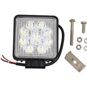 Resim Led Lamba 9 Led Sis Farı Çalışma Lamba Traktör Off Road 9 Led 