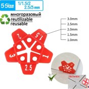 Resim Mingjin Shop 1 1-1.5-2-2.5-3mm Tarzı 150 Adet Adet Yedek Çelik Iğneler Seramik Karo Tesviye Sistemi Klipler Takozlar Paspayı Yer Karosu Döşeme Inşaat Araçları (Yurt Dışından) 