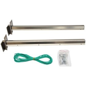 Resim Duvar Bağlantılı Alüminyum Çamaşır Kurutmalık Bronz Gri 