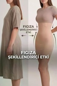 Resim Lazer Kesim Paçalı Hayalet Korse İz Yapmaz Bel Göbek Basen Karın Toparlayıcı Kadın Şort 