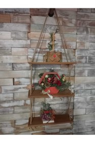 Resim Penta Zeka 3 Katlı Ipli Raf (kitaplık/çiçeklik) 