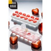 Resim mrpurple Bas-Bırak Kapaklı Silikon Buz Kalıbı - PRP2554-7036 