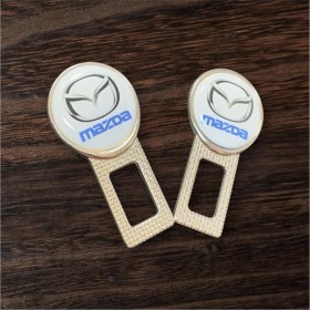 Resim Mazda Logolu Ikaz Ses Susturucu Metal Toka 2 Adet 