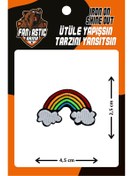 Resim FANTASTIC ARMA Ütü Ile Yapışan Dokuma Arma Patch, Gökkuşağı 