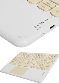 Resim Genel Markalar Profesyonel Wifi Q Klavye Bluetooth Klavye Touchpad 10.8 Inç 