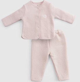 Resim Kapitone Pembe Bebek Takımı - Pembe / 0-6 Ay 
