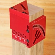 Resim Alüminyum Alaşımlı Çizgi Çizme Cetveli 1 Adet - Ambidextrous Hassas İşaretleme Ölçüsü, Çok Açı Ölçümü, Ergonomik Dikdörtgen Kombinasyon Karesi, Ağaç İşleme ve Marangozluk İçin Ekstra İnce Uç 
