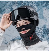 Resim Dm West Bıkıng Yp0201433 Kış Rüzgar Geçirmez Bisiklet Şapka Ve Boyunluk Sıcak Siyah Siyah 