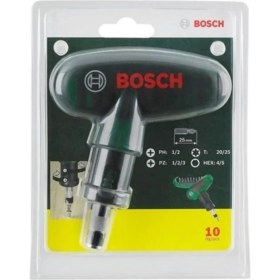 Resim Bosch 10 Parça Çok Amaçlı Cırcırlı Tornavida Seti, Dayanıklı ve Kullanışlı 