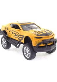 Resim Diecast Die Cast Çek Bırak Sarı Arazi Aracı 