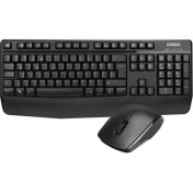 Resim Everest KM-3335 Siyah Kablosuz Q Klavye Set 