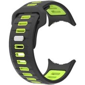 Resim Qyouth Yedek Watch Siyah+limon Silikon Saat Renkli Tasarım Kayış İçin Google Çift Bandı 45mm 3 