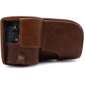 Resim MegaGear Sony Alpha A6600 18-135mm Gerçek Deri Fotoğraf Makinesi Kılıfı 