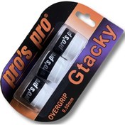 Resim Pro's Pro Beyaz Üçlü Set Gtacky 0.5 Mm Overgrip Tenis Grip 