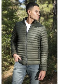 Resim Buratti Su Itici Slim Fit Cepli Dik Yaka Şişme Erkek Mont 649010 Haki 
