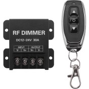 Resim Lillian 12V LED Dimmer Kablosuz Parlaklık 3 Tuşlu Uzaktan Kumanda Dc 12V- 24V 30A 360W 720W 5050 3528 Tek Renkli Şerit Işıklar Için (Yurt Dışından) 