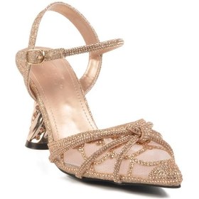 Resim Altın Kadın Abiye Ayakkabı Z Altın 