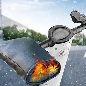 Resim FokCalgary Motosiklet Gidon Eldivenleri, Motosiklet Gidon Manşonları | Yansıtıcı Motosiklet Gidon Kapağı Motosiklet El Manşetleri,Sıcak Gidon Isıtıcıları Eldiven Motosiklet Scooter için Kış Gidon 