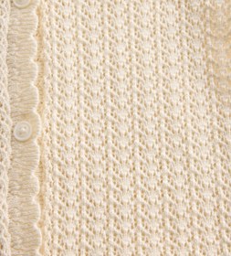 Resim Kırık Beyaz Crochet Hırka - Kırık Beyaz / 3-6M 