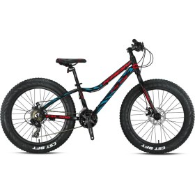 Resim Kron FXC 500 - 20" MTB - 11" - 21 Vites - M.DISC - Mat Siyah-Kırmızı/Mavi 
