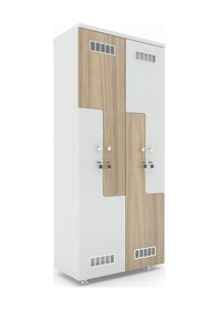 Resim ModülerDünyası Modüler Dünyası Z Kapaklı Kilitli Gardrop Soyunma Dolabı (310717450) 