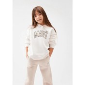 Resim Mavi Logo Baskılı Kız Çocuk Sweatshirt (M7610035-81964) 