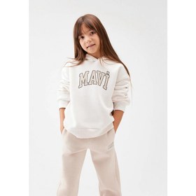 Resim Mavi Logo Baskılı Kız Çocuk Sweatshirt (M7610035-81964) 