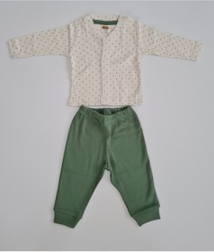 Resim Bebek Pijama Takımı Alt Üst Takım Pamuk Önü Çıtçıtlı Uzun Kollu Winnie The Pooh 