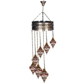 Resim Decorange Yedili Sarkıt Mozaik Lamba - 1 