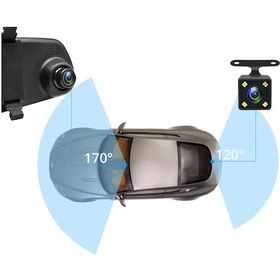 Resim Kingwin 2 Kameralı Geri Görüş Kamerası Yol Kayıt 1080p Hd 