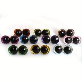 Resim 10 adet ABS Reçine Göz Aksesuarları Bebekler İçin - El Sanatları Malzemeleri & Araçları 