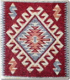 Resim 40x40 Kilim Sandalye Ve Koltuk Minderi, kırmızı 