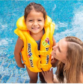 Resim Çocuk Can Yeleği - Intex - Yakalı - Sarı 58660 Çok Renkli 