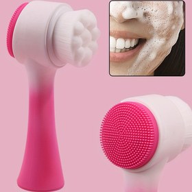 Resim 2'si 1 Arada Yüz Temizleme Fırçası - Nazik Peeling & Masaj, Derin Gözenek Temizliği için Yumuşak Silikon, Siyah Nokta Giderme ve Makyaj Uygulaması 