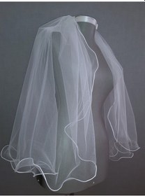 Resim Suzanna Moda 70cm Boy 3mt Eni Uçları Şerit Bukleli Dalgalı Taraklı Hayal Tül Gelin Duvağı Beyaz 