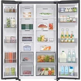 Resim Samsung RS70F65QETTR 655 Lt Gardırop Tipi Inox Buzdolabı 
