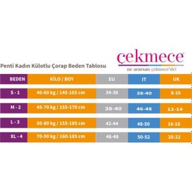 Resim Penti Kadın Karışık Külotlu Çorap 3'lü Yeni Sezon 001 