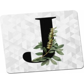 Resim Panorama Ajans J Harfi Yeşil Yapraklı Mouse Pad 