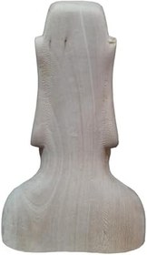 Resim Ahşap Dekoratif Büst Heykeli Moai Totem 