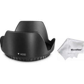Resim Tianya - 58mm Filtre Çapına Sahip Lensler Için Yaprak Parasoley Flower Hood 