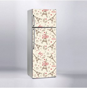 Resim 444magaza Buzdolabı Sticker Kaplama Etiketi Paris Eyfel Kulesi 