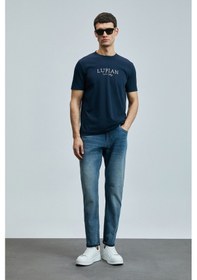 Resim Lufian Bruno Smart Slim Fit Erkek Jean Pantolon 111200192 Mavi 